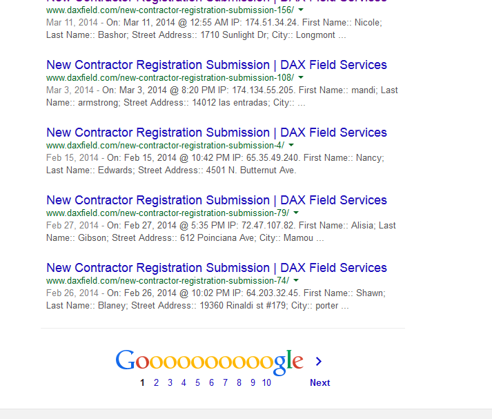 HUNDREDS OF CONTRACTORS AND CLIENTS EXPOSED
