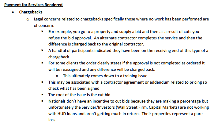 NAMFS Open Forum Notes Abridged