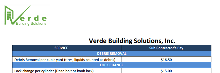 Verde Debris