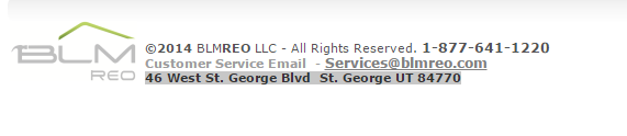 BLMREO.com lists this address