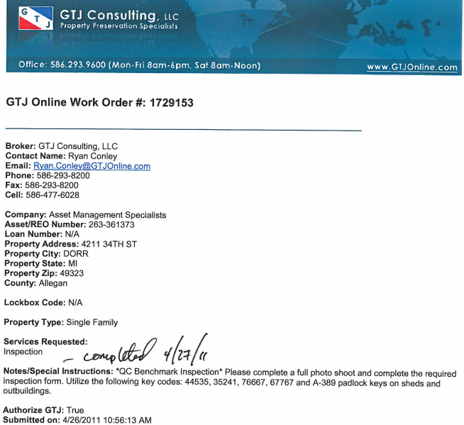 GTJ Consulting Exposing HUD Work Orders --- We Just Chose Not To Post ALL Of It!