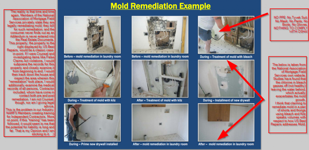 Page 34 of the US Best Repair Service Inc Pre Foreclosure Training Manual