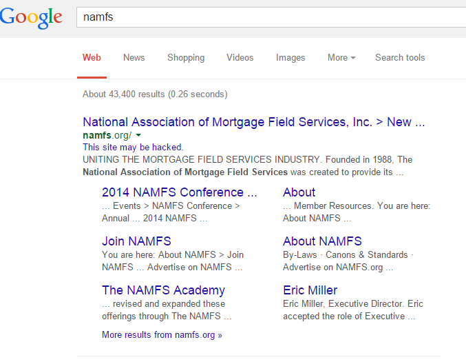 NAMFS Hacked