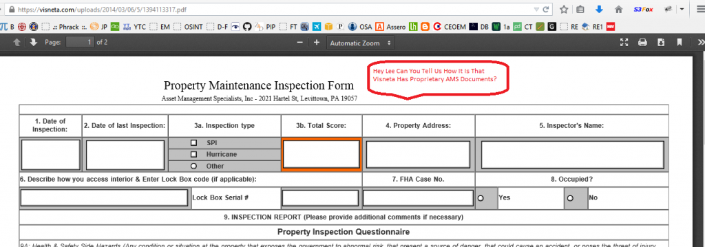 MCS (AMS) Proprietary Data On The Visnetta Website