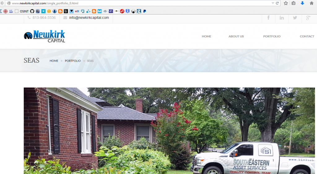 Newkirk Capital Documenting SEAS On Their Website