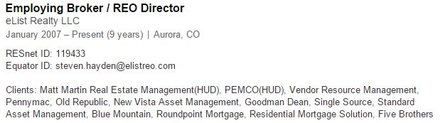 Hayden's LinkedIn Profile