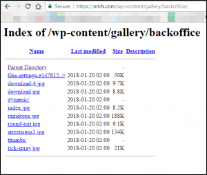 NMFS Directory Tree