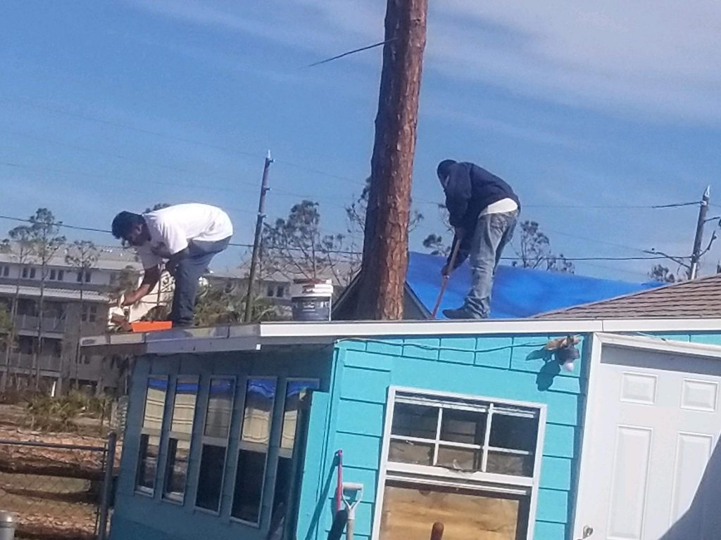 Painting Rolled Roofing