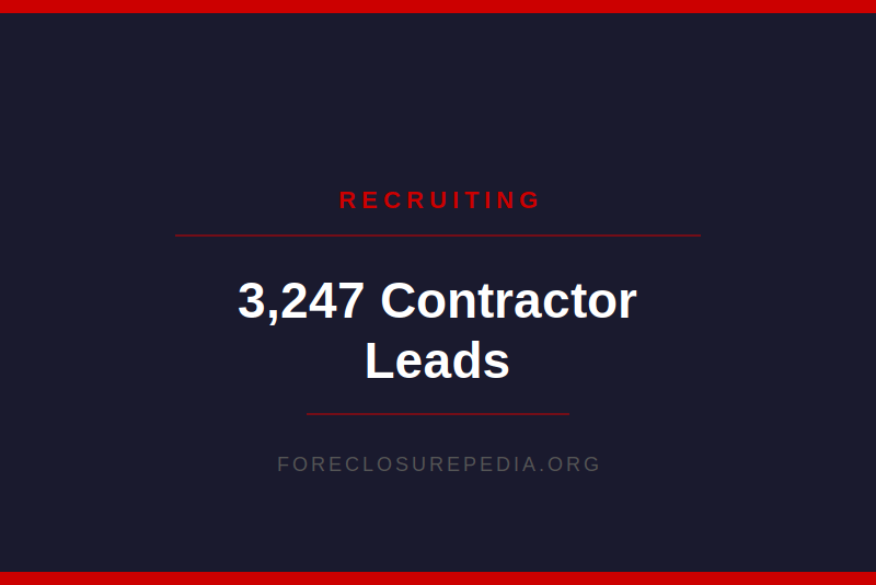 Sample of 3247 Contractor Leads
