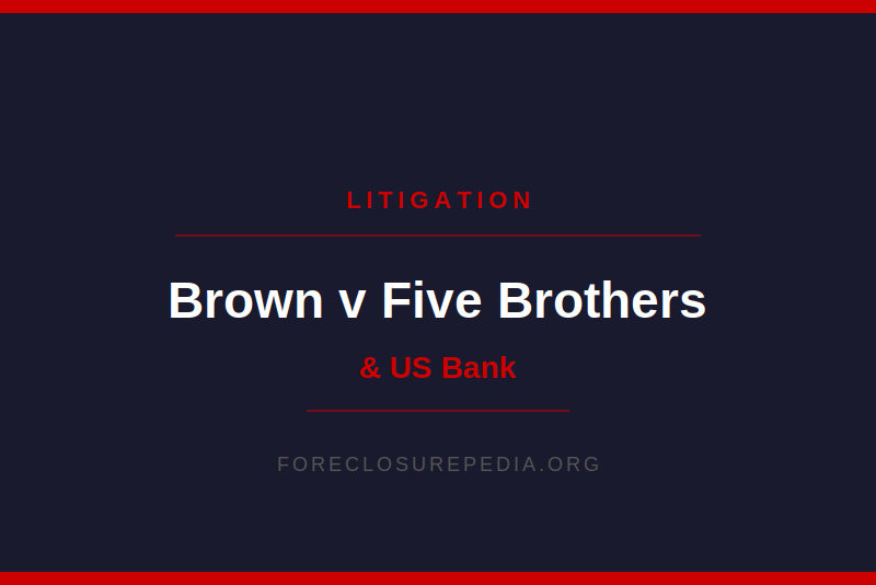 Kelly Brown v Five Brothers