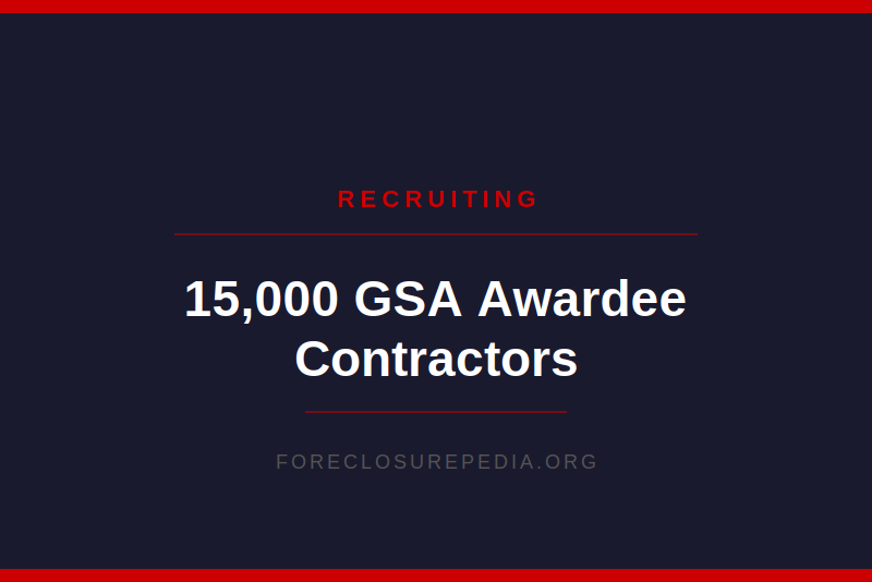 15000 GSA Awardee Contractors