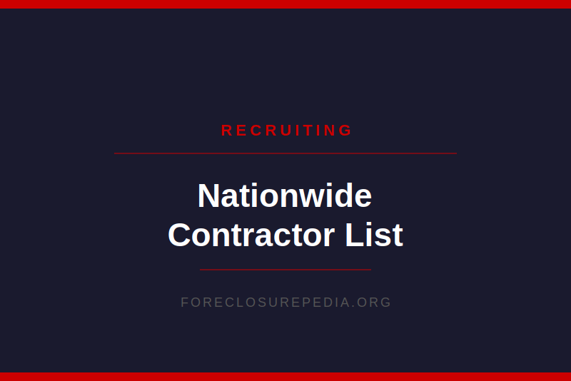 Nationwide Contractor List